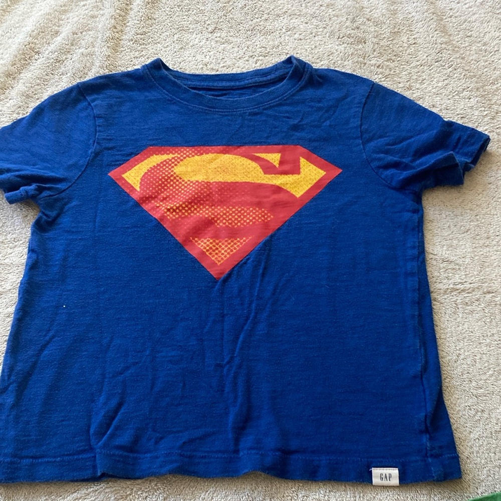 Boys Superman Logo Blue T-Shirt